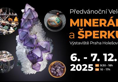 Předvánoční Svět minerálů a šperků v Praze 2025