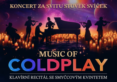 Hudba Coldplay při svíčkách v Praze