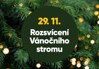 Rozsvícení vánočního stromu v Peci pod Sněžkou